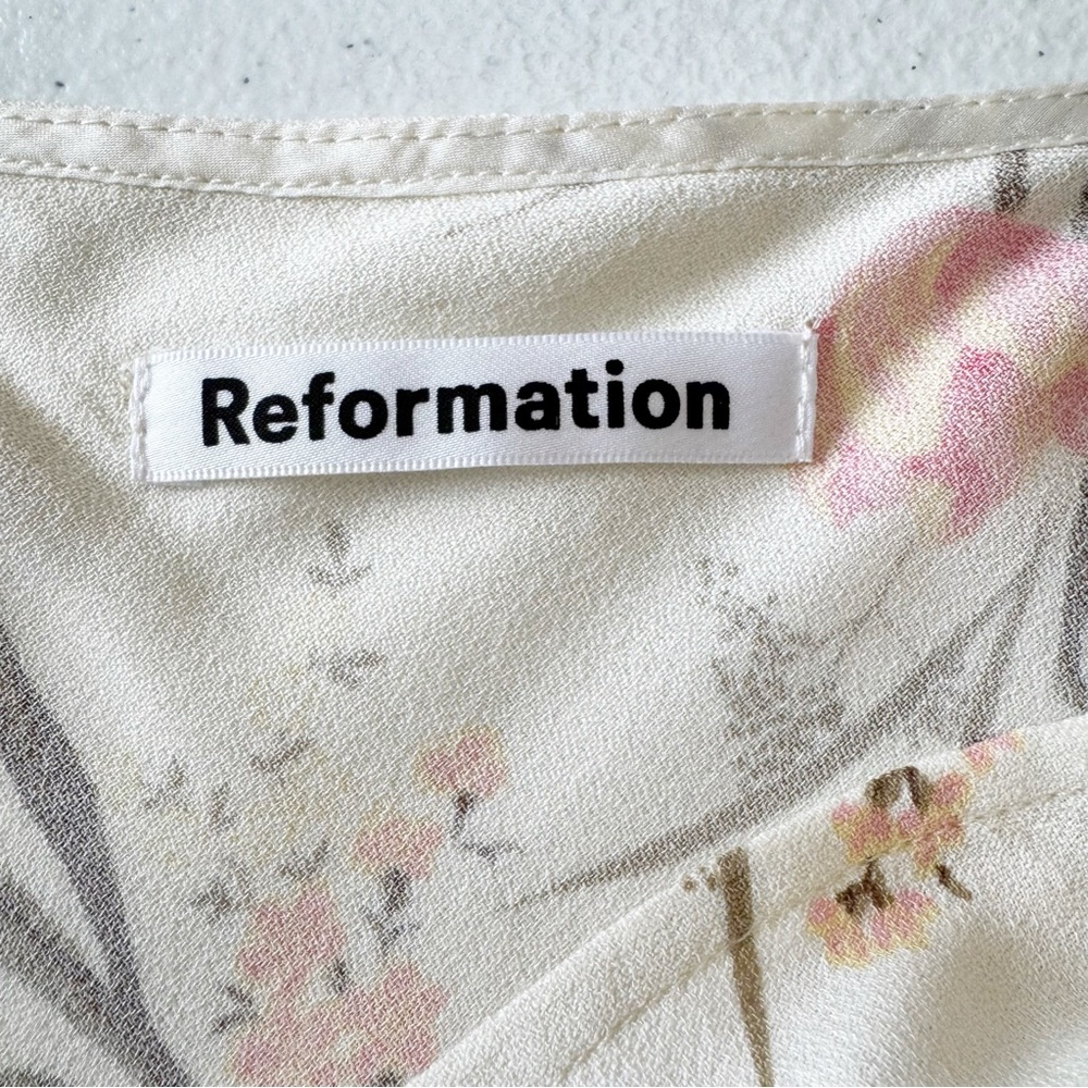 Reformation Christianna Midi Floral Dress Medium - Picture 6 of 11